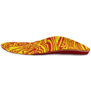 Wkładki ortopedyczne na płaskostopie podłużne koślawość kolan Correct LS czerwono żółte