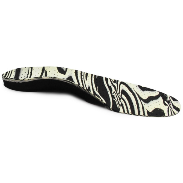 Wkładki ortopedyczne dziecięce na stopę płasko koślawą Correct LS czarno-biały