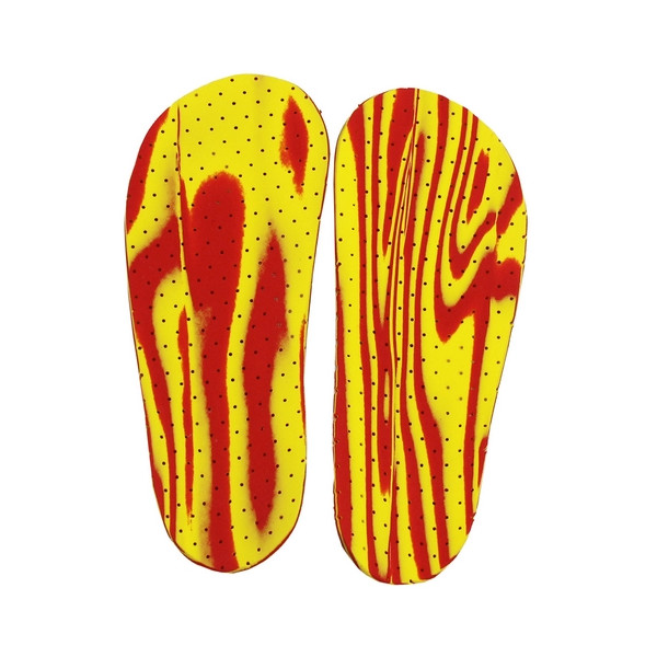 Wkładki ortopedyczne supinujące na koślawość CORRECT S czerwono-żółty