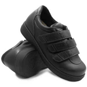 Szerokie Skórzane Buty Na...