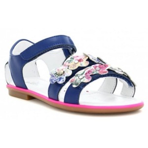 Dziewczęce sandały ze skóry naturalnej na lato Bartek t-19168/1dj