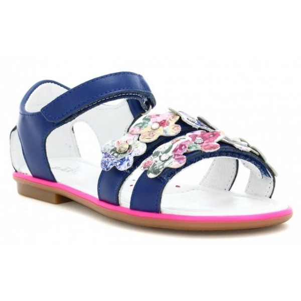 Dziewczęce sandały ze skóry naturalnej na lato Bartek t-19168/1dj