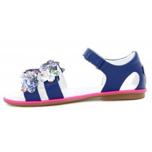 Dziewczęce sandały ze skóry naturalnej na lato Bartek t-19168/1dj