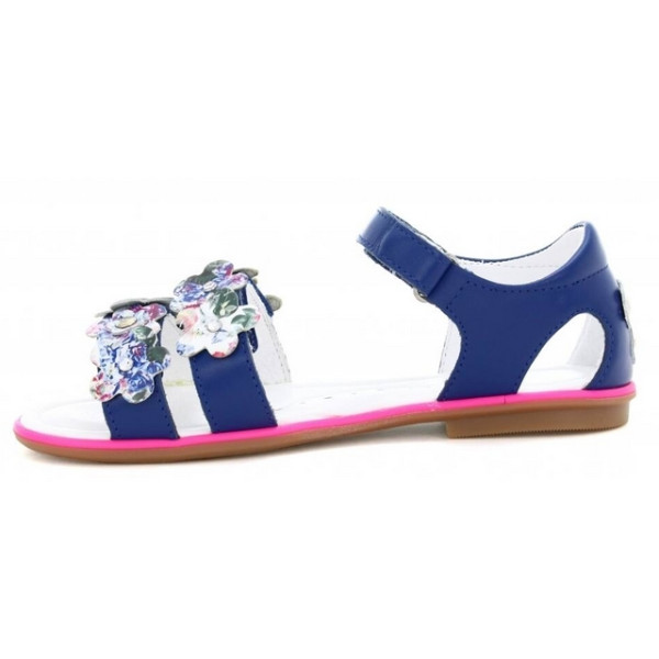 Dziewczęce sandały ze skóry naturalnej na lato Bartek t-19168/1dj