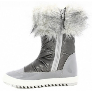 Śniegowce dla dziewczynek na zimę srebrne z futerkiem Bartek w-24385/82g II gatunek