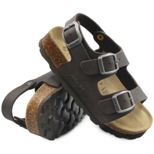 Brązowe Wygodne Sandały Dla...