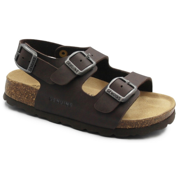 Brązowe Wygodne Sandały Dla Chłopca Genuins Congo Bio Natur Habana II gatunek