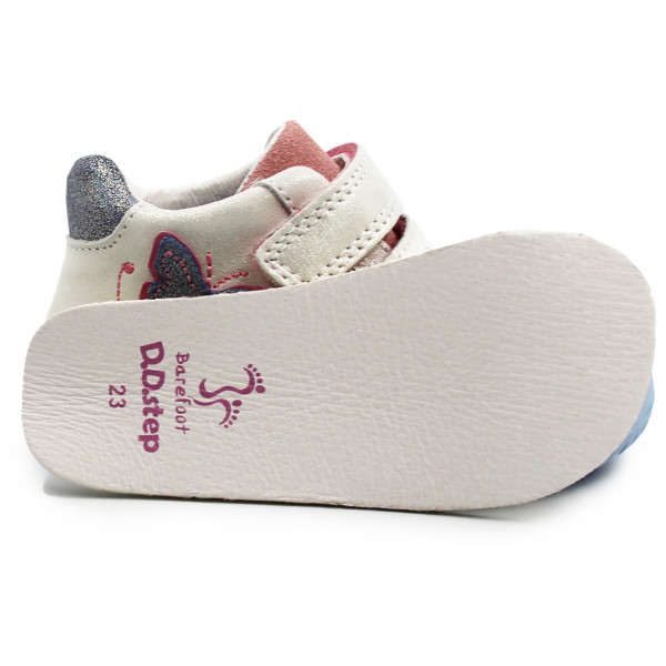 Buty Dziewczęce Błyszczące Na Wiosnę Motylek DD STEP s070-41929T White