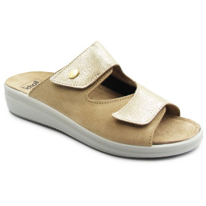 Klapki dla kobiet seniorów poszerzona tęgość na lato Scholl antonia elastic med mf312561075