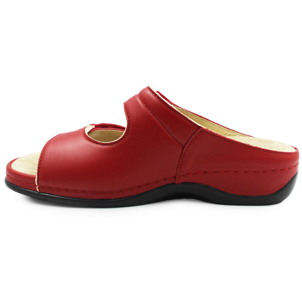 Klapki Damskie Czerwone Berkemann Janna 01027-283