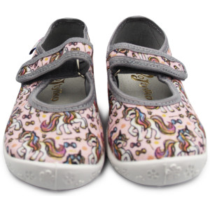 Kapcie Dziewczęce Wojtyłko Oliwka Jednorożce