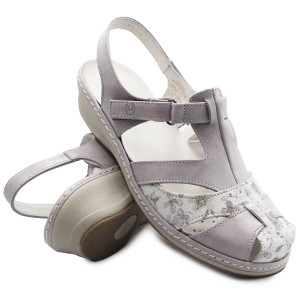 Skórzane Sandały Damskie...