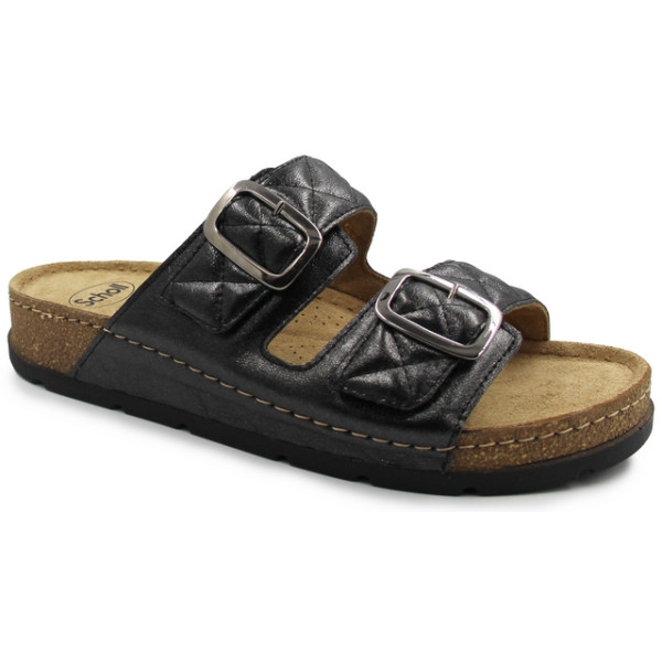 Klapki damskie na lato do pracy Scholl bora 2 straps med MF312661004