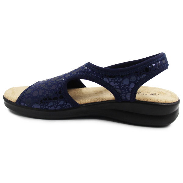 Eleganckie granatowe sandały na lato dla kobiet Sanital Flex 8041.17