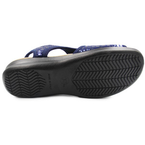 Eleganckie granatowe sandały na lato dla kobiet Sanital Flex 8041.17