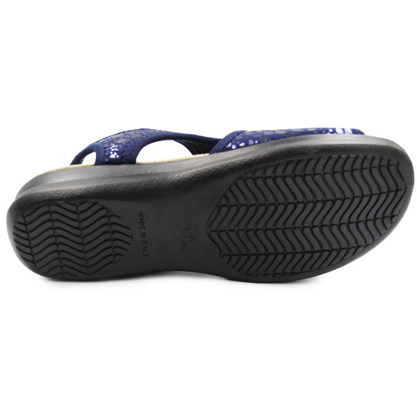 Eleganckie granatowe sandały na lato dla kobiet Sanital Flex 8041.17