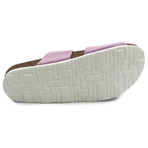 Fioletowe Klapki Damskie Na Lato Ze Skóry Naturalnej Dr Brinkmann 700529-59