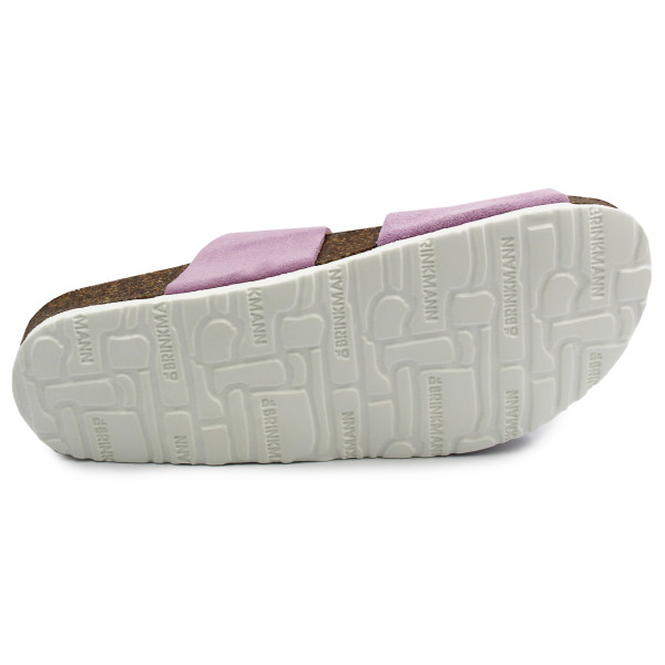 Fioletowe Klapki Damskie Na Lato Ze Skóry Naturalnej Dr Brinkmann 700529-59