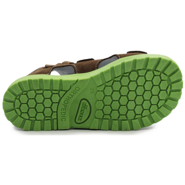 Obuwie profilaktyczne dla chłopca do przedszkola na lato kornecki OR 03 khaki