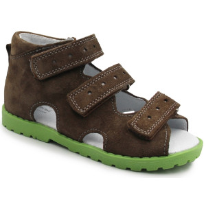 Obuwie profilaktyczne dla chłopca do przedszkola na lato kornecki OR 03 khaki