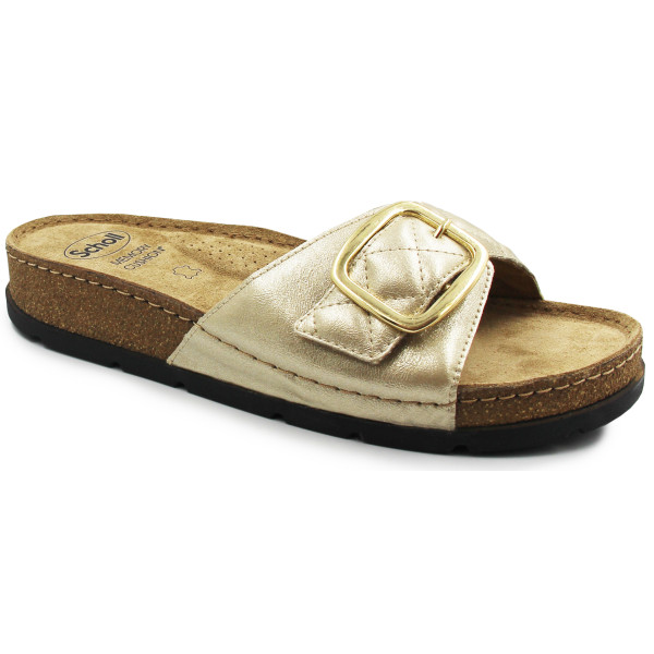 Klapki Damskie Złote Scholl Bora Mule med MF312651075