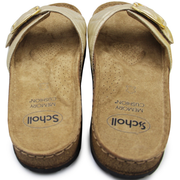 Klapki Damskie Złote Scholl Bora Mule med MF312651075