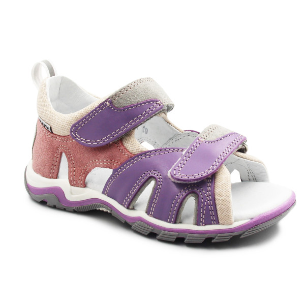 Dziewczęce Sandały Na Rzepy Fioletowo Różowe Bartek 16187-021