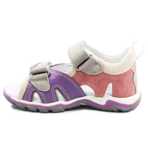 Dziewczęce Sandały Na Rzepy Fioletowo Różowe Bartek 16187-021