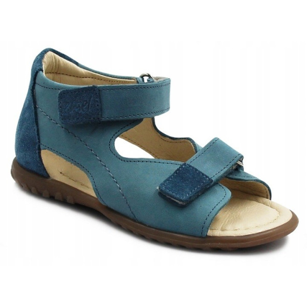 Sandały Chłopięce Na Lato Skórzane Emel es 2435-21