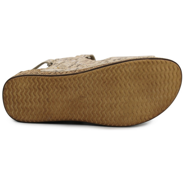 Sandały Damskie Skórzane Lekki Obcas Helios 138 Ecru