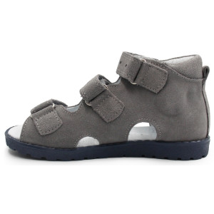 Kapcie profilaktyczne dla chłopca z obcasem thomasa Kornecki OR 103 morski szary