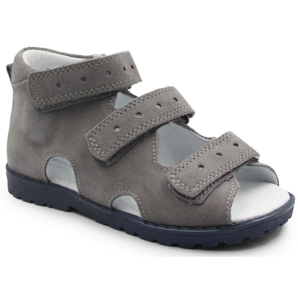 Kapcie profilaktyczne dla chłopca z obcasem thomasa Kornecki OR 103 morski szary