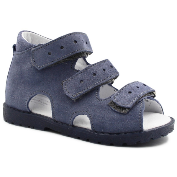 Sandały korekcyjne z profilowaną wkładką dla chłopca Kornecki OR 103 Morski