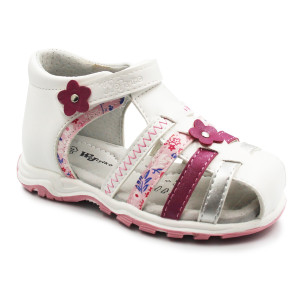 Sandały Dziewczęce Wojtyłko 1s23731 Białe