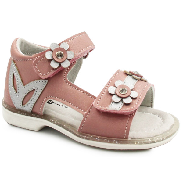 Sandały Dziewczęce Na Lato Róż Wojtyłko 1s22302