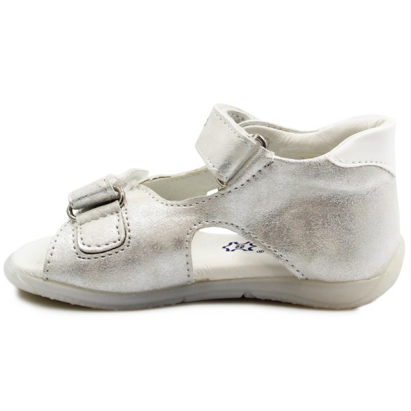 Sandały Dla Dziewczynki Błyszczące Srebrne Primigi 39100022