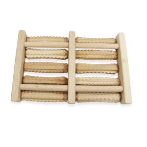 Drewniany Masażer Do Stóp Rehabilitacja 10 Rolek ms-05 a Tylmax