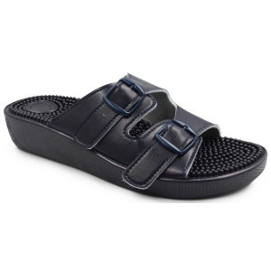 Masujące Klapki Damskie Do Pracy Fakirki 03/C2F Blue Fin Flex