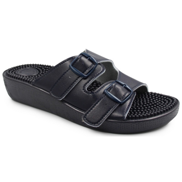 Masujące Klapki Damskie Do Pracy Fakirki 03/C2F Blue Fin Flex