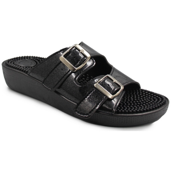 Klapki Damskie Fakirki 03/C2F Glitter Nero Fin-Flex