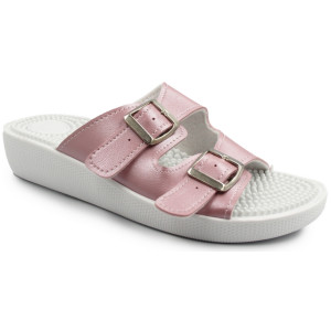 Klapki Damskie Do Pracy Masujące Fakirki  03/C2F Rosa Perlato Fin-Flex