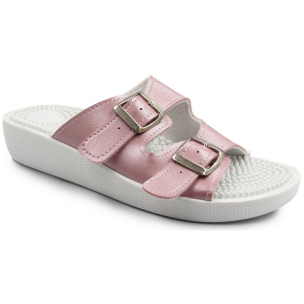 Klapki Damskie Do Pracy Masujące Fakirki  03/C2F Rosa Perlato Fin-Flex