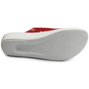 Klapki Dla Kobiet Masujące Czerwone 03/C2F Rosso Vernice Fin Flex