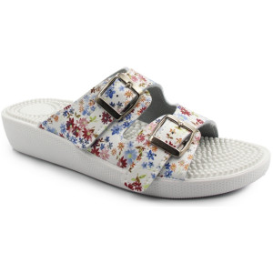 Damskie Klapki z Kolcami Masującymi Stopy Fakirki Damskie 03/C2F fiorato Fin Flex