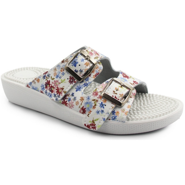 Damskie Klapki z Kolcami Masującymi Stopy Fakirki Damskie 03/C2F fiorato Fin Flex