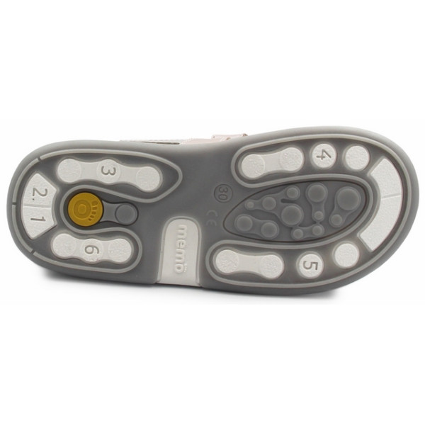 Sandały z wysokim zapiętkiem dla dziewczynek na rzepy MEMO IRIS