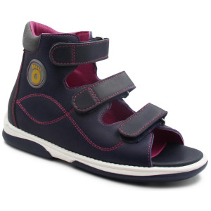 Dziewczęce sandały ortopedyczne na rzepy MEMO BETTI