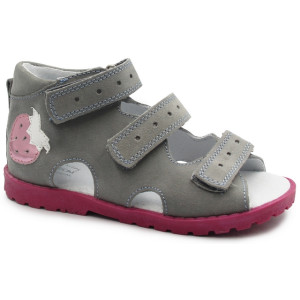 Kapcie profilaktyczne z obcasem thomasa do przedszkola Kornecki OR 117 morski szary