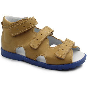 Sandały profilaktyczne dla chłopca ze skóry naturalnej Kornecki OR 103 rudy