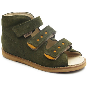 Papcie Korekcyjne Do Szkoły Dla Chłopca Khaki Na Rzepy Ameko 2020